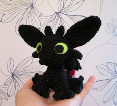 Toothless Amigurumi Crochet Pattern by Sarselgurumi