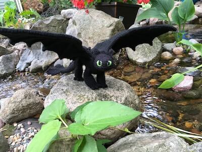 Toothless Crochet Pattern by Imagined Yarn