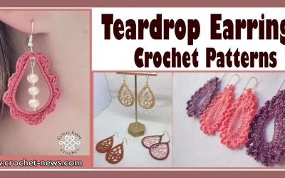 10 Crochet Teardrop Earrings Patterns