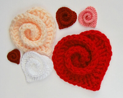 Irish Crochet Spiral Heart Pattern by FoxStitchDesign