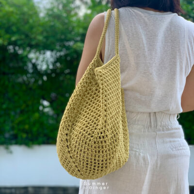 Linen Tote Bag Pattern by SummerGingerStudio
