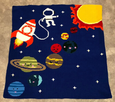 Solar System Kids Afghan Pattern by CrochetCouch
