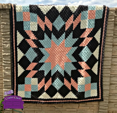 Starburst Quilt Afghan Graph Pattern