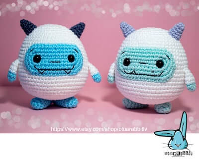 Crochet Yeti Amigurumi Pattern by Blue Rabbit Toys