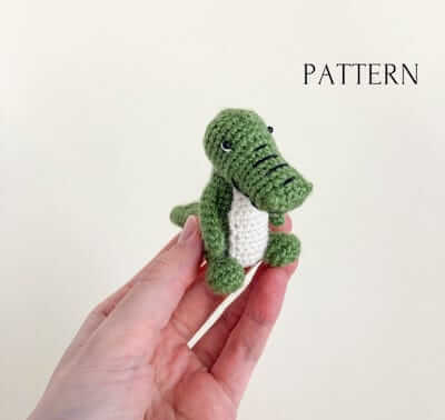 Amigurumi Crocodile Toy Pattern by Mini Crochet Zoo