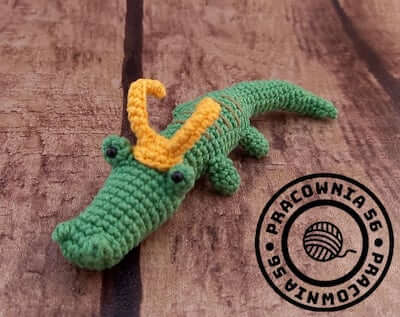 Amigurumi Loki Alligator Pattern by P56 Pracownia 56