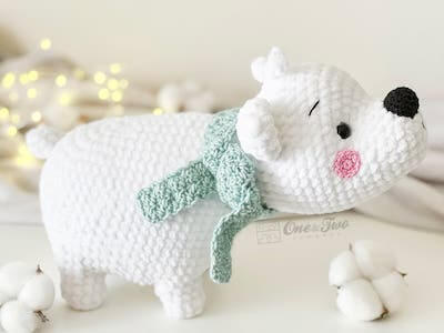 Amigurumi Polar Bear Pattern by One And Two Company