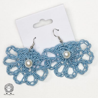 Anabelle Crochet Earrings Pattern by The Loopy Lamb