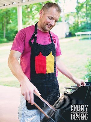 BBQ Toolbelt Apron Crochet Pattern by Blackstone Designs