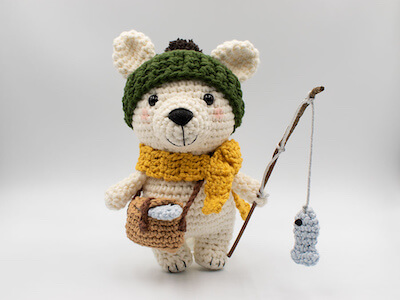 Bruno, The Polar Bear Amigurumi Free Pattern by Octopus Crochet