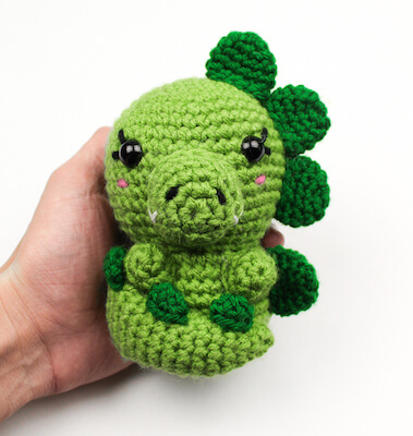 Crochet Alligator Amigurumi Pattern by Knot Bad Ami