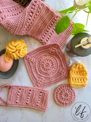  Free Crochet Bathroom Set Pattern by The Loophole Fox