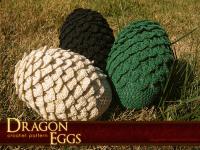 Crochet Dragon Eggs Pattern by Bad Mushroom