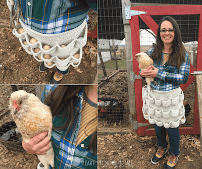 Crochet Egg-cellent Apron Pattern by Heart Hook Home