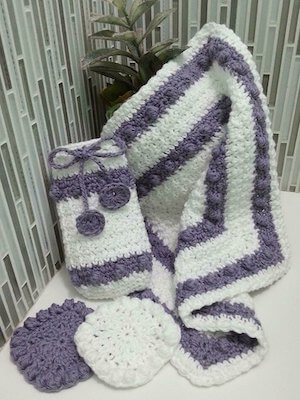 Crochet Epitome Bathroom Trio Set Pattern by Melody T