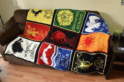 Crochet Game Of Thrones Blanket Pattern by Wayward Pineapple Creations
