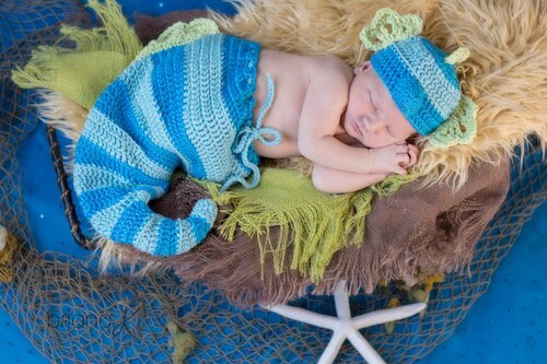 Crochet Newborn Seahorse Pattern by Briana K Designs