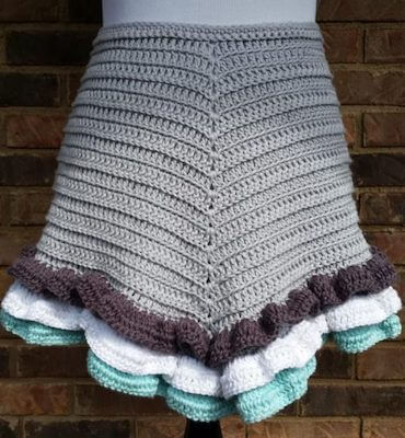 Ruffle Crochet Apron Free Pattern by Cashmere Dandelions