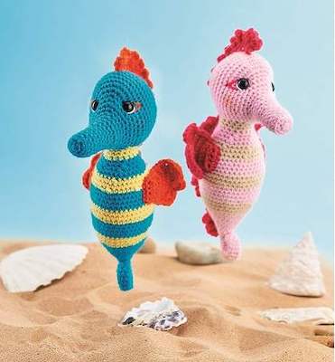 Crochet Seahorse Toys Pattern by Sarah Louise Read