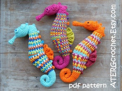 Crochet Seahorse Pattern by ATERG Crochet