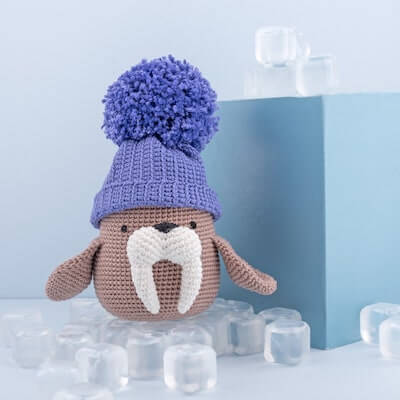 Crochet Amigurumi Walrus Pattern by Yarn And Colors Shop