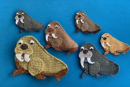 Crochet Walrus Applique Pattern by Kerri's Crochet