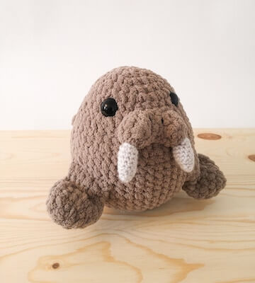 Crochet Walrus Pattern by Crochet By Kelsie G