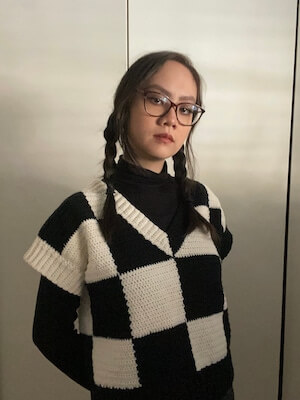 Crochet Wednesday Vest Pattern by Hooked By Kimi