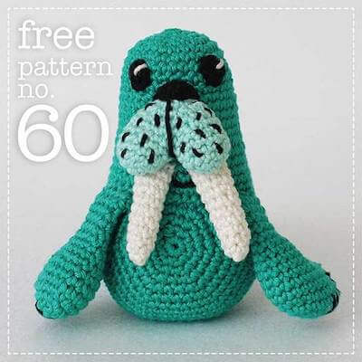 Crochet Walrus Free Pattern by My Crochet Chums