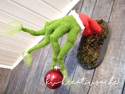 Grinch Hand Crochet Pattern by Kv Kreativsache