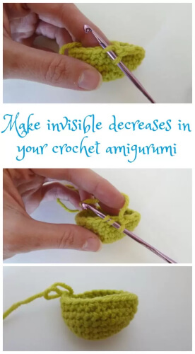 how to crochet invisible decrease