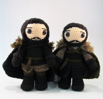 Jon Snow Game of Thrones Amigurumi Crochet Pattern by Lucy Raven Scar