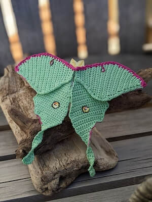 Luna Moth Crochet Pattern by KAP Crochet