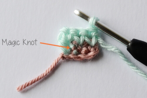 magic knots in crochet