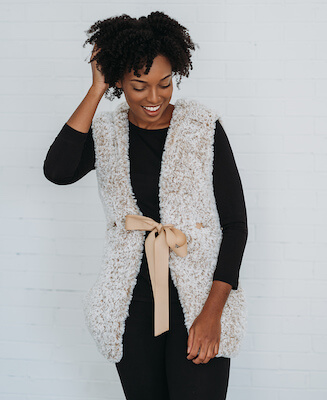 Mika Vest Crochet Pattern by TL Yarn Crafts