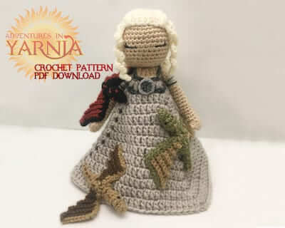 Mother Of Dragons Lovey Crochet Pattern by Adventures In Yarnia