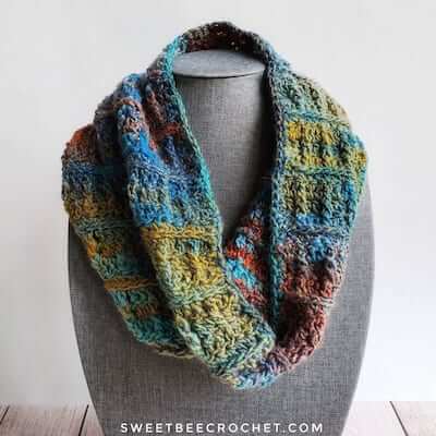 On The Double Neck Warmer Crochet Pattern by Sweet Bee Crochet