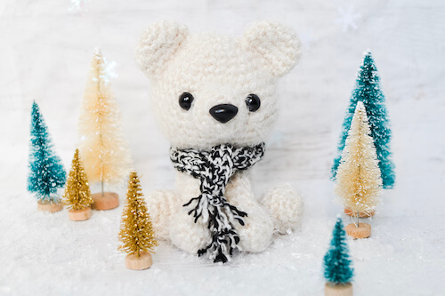 Parker, The Polar Bear Amigurumi Pattern by Keke Grace