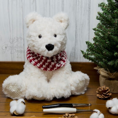 Peppermint, Polar Bear Amigurumi Pattern by Crystalized Design
