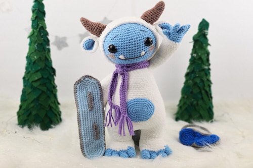 Shaun, The Yeti Crochet Pattern by Carolyne Brodie