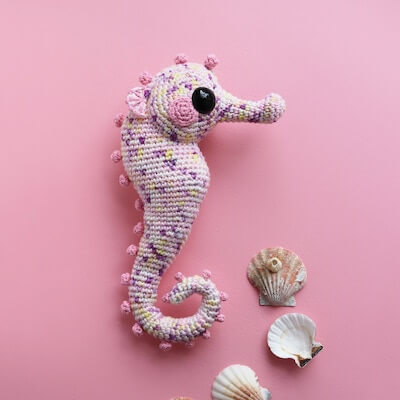 Speckled Seahorse Crochet Pattern by Irene Strange