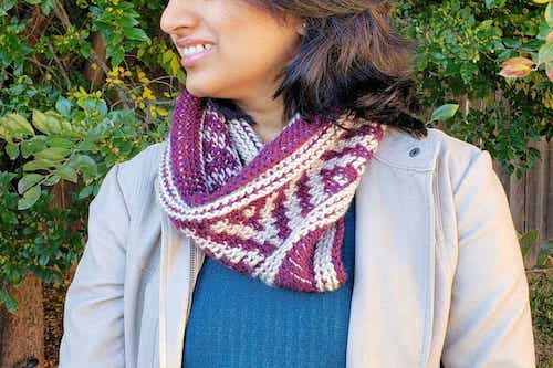 Tunisian Crochet Neck Warmer Pattern by Make & Do Crew