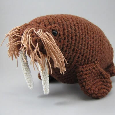 Walrus Amigurumi Crochet Pattern by Eda Fedd