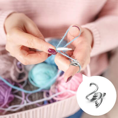 Adjustable crochet tension ring