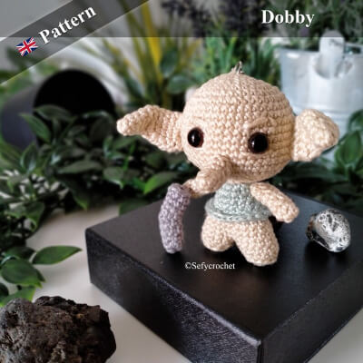 Baby Dobby Amigurumi Crochet Keychain Pattern by SefyCrochet
