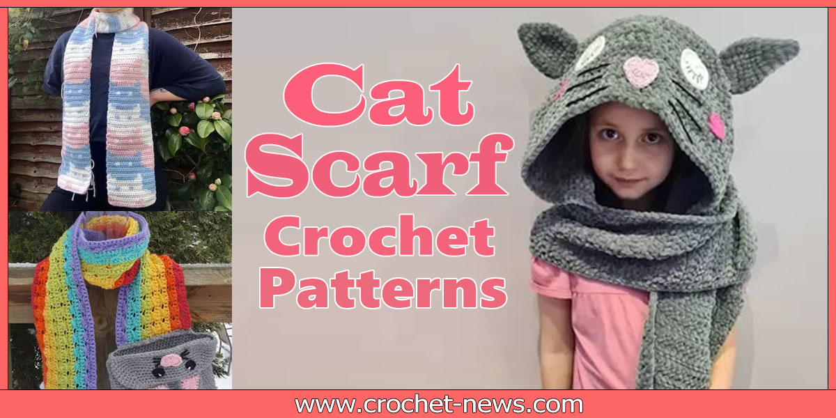 crochet cat scarf