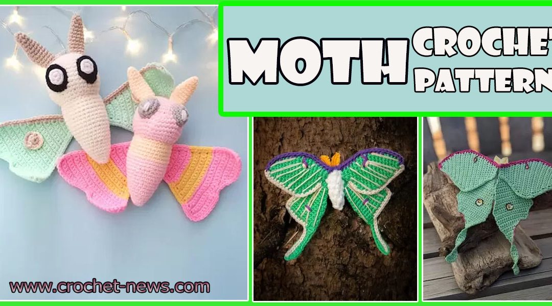 12 Crochet Moth Patterns