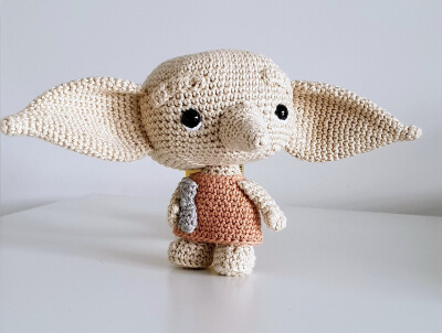 Dobby The Elf Crochet Doll Amigurumi Pattern by BillaCraft