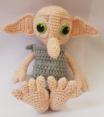 Dobby the House Elf Crochet Pattern by CBCuddlyCreations