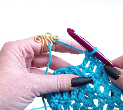 Handmade Crochet Yarn Tension Ring